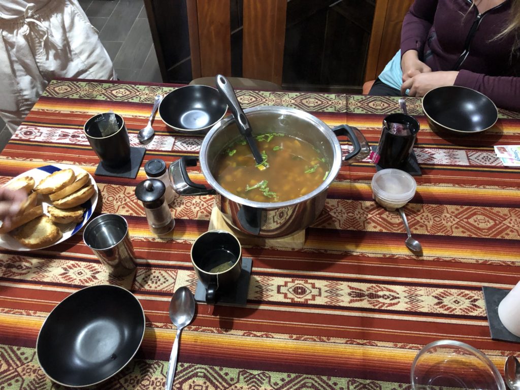 Vee made Quina soup and shared it with all of us. We love that she did that since the next few days proceeded with us cooking and having dinners together.